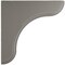 Ekena Millwork 1 3/4"W x 5 1/2"D x 5 1/2"H Eaton Wood Vintage Decor Bracket, Reclaimed Grey BKTWD02X06X06EAGY - alternate 3